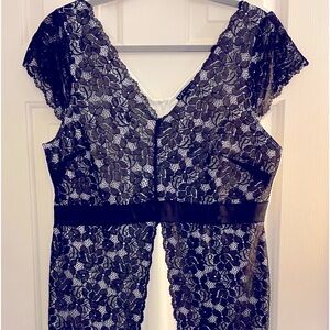 Venus black and white dress